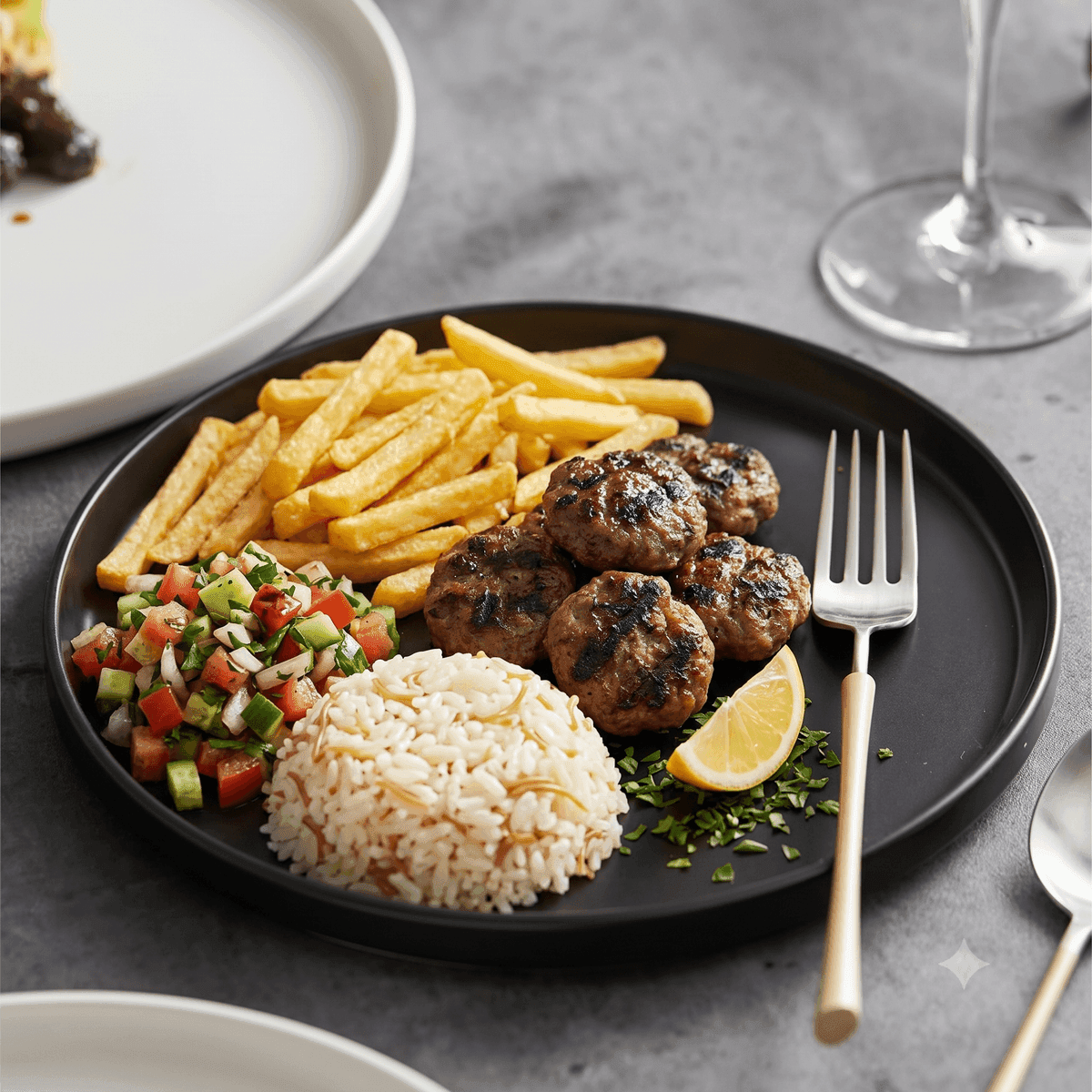 Patates Tava menü şablonu ve sunumu